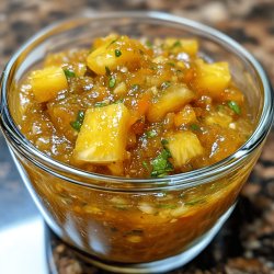 Salsa de piña con habanero