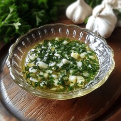 Salsa de ajo y perejil fácil y rápida