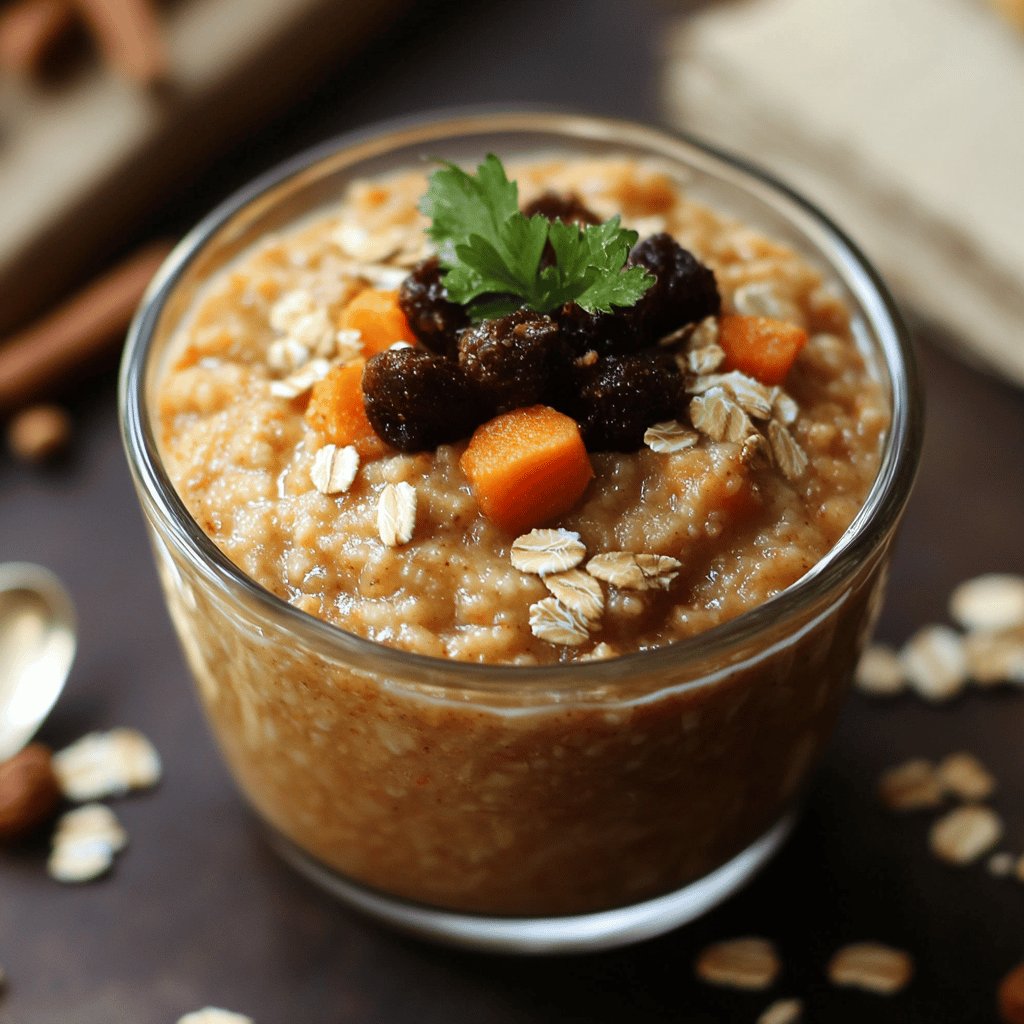 Budín de zanahoria y avena