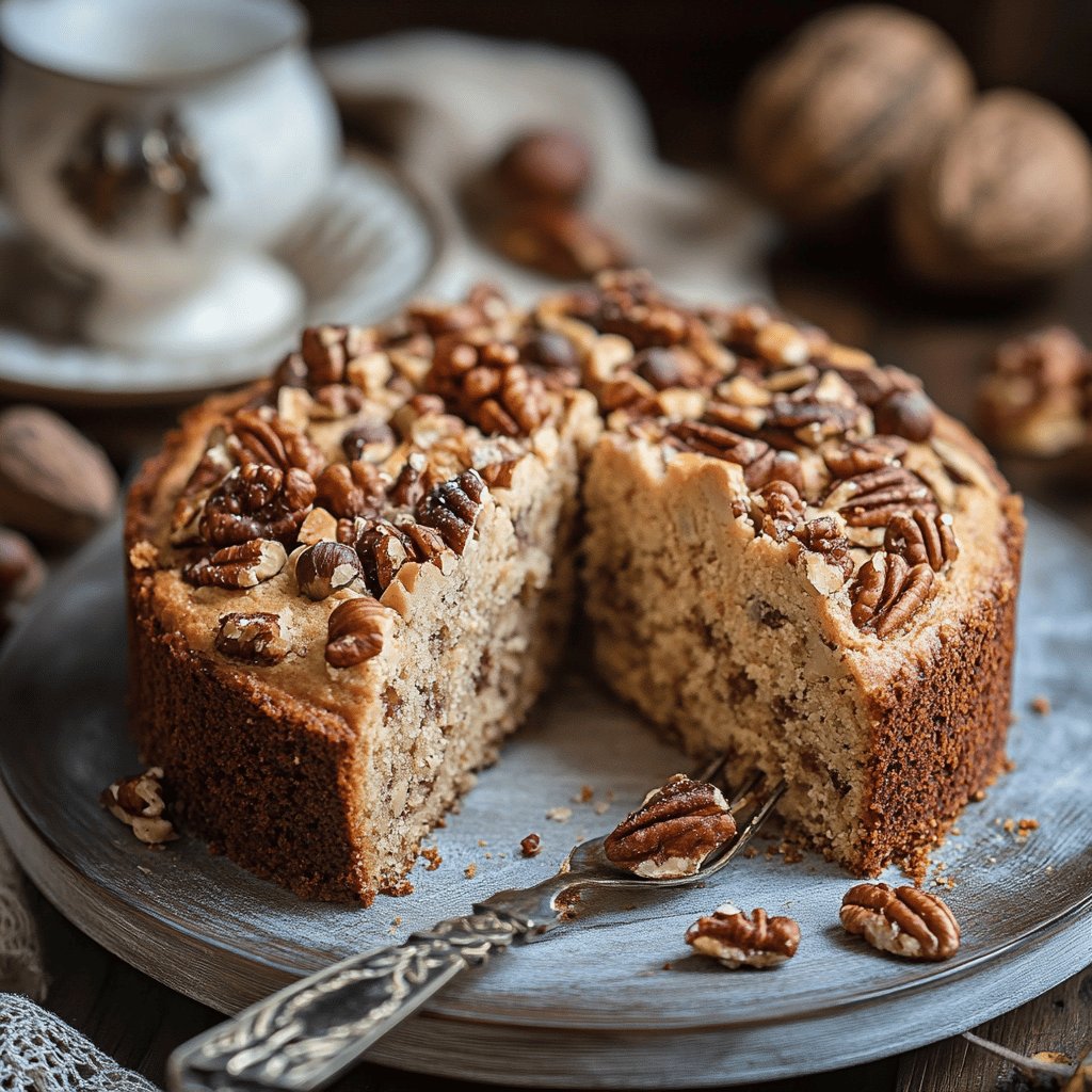 Receta de Queque con nueces fácil de hacer