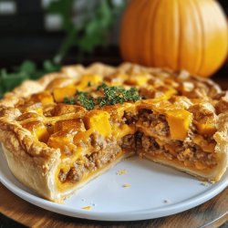 Pastel de calabaza y carne