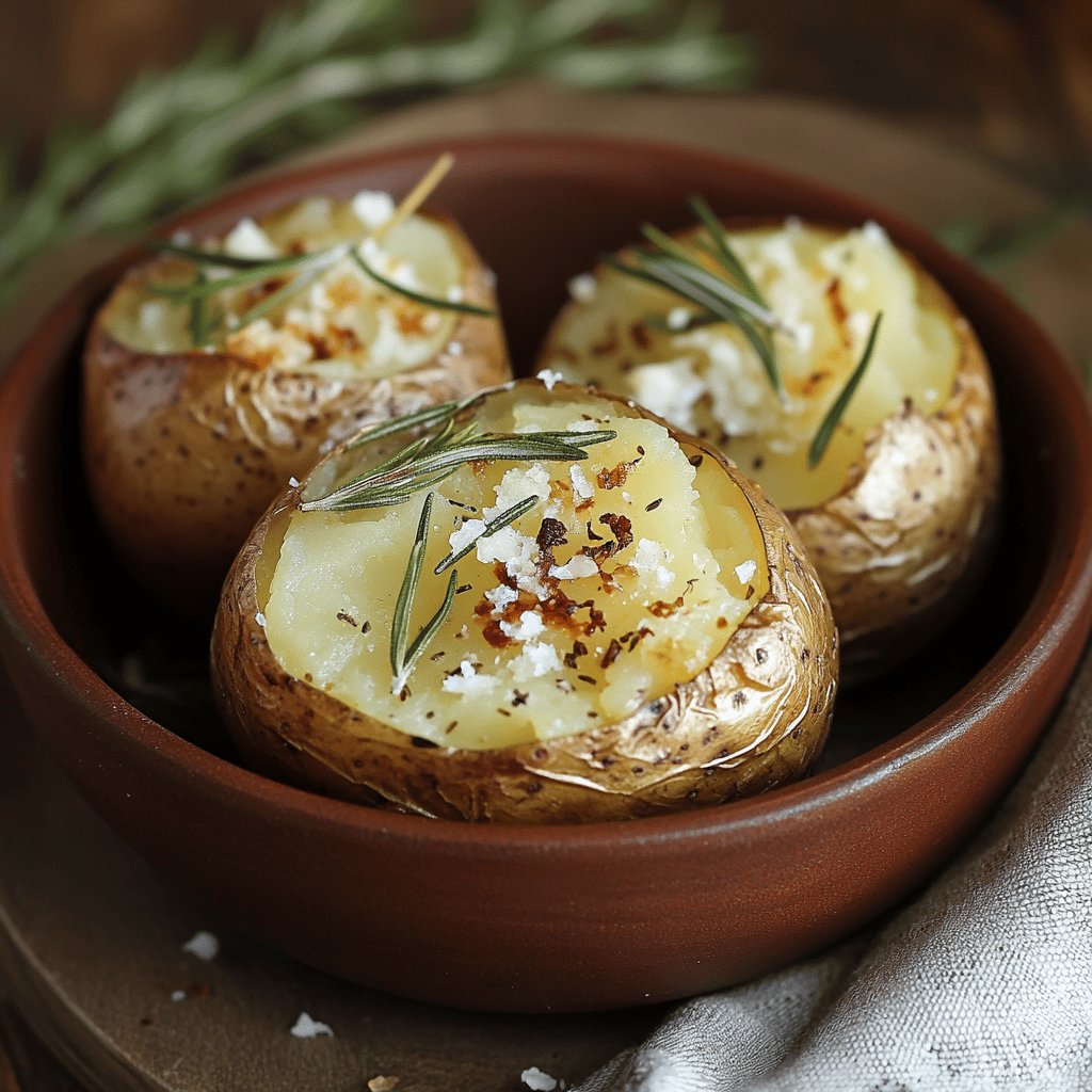 Patatas al horno con romero