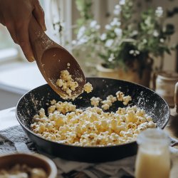 Palomitas de maíz con mantequilla