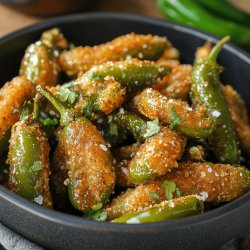 Pimientos verdes italianos fritos