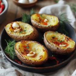 Patatas al horno con pimentón y ajo