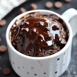 Brownie en taza sin huevo