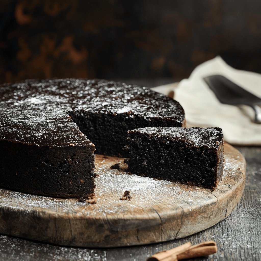 Torta negra galesa tradicional