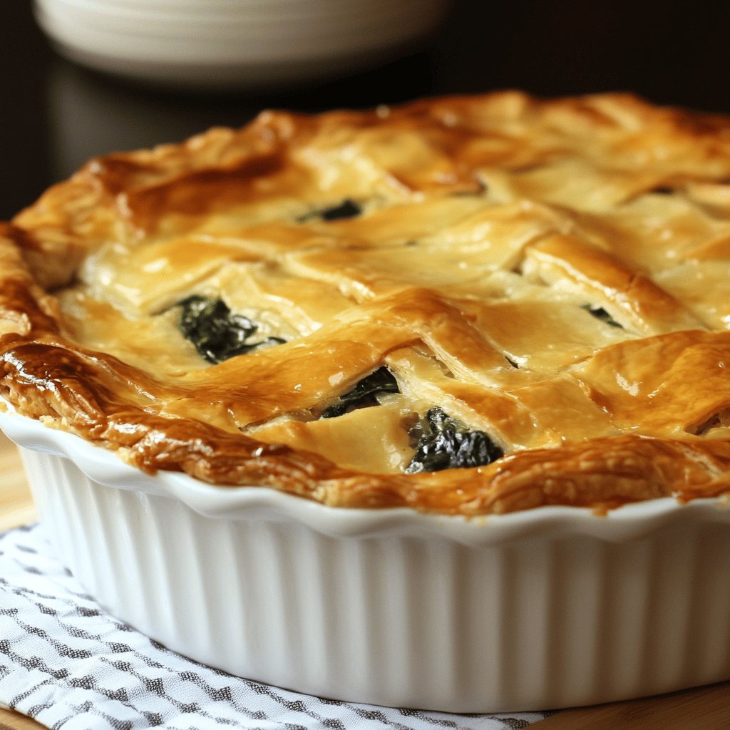 Receta de Pastel de espinacas y queso