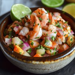 Receta de Ceviche de camarón ecuatoriano