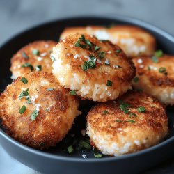 Buñuelos de arroz y queso