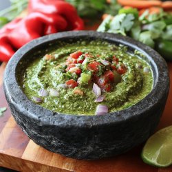 Salsa molcajeteada: roja y verde