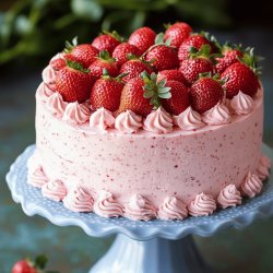 Torta fría de fresas