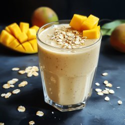 Batido de mango y avena