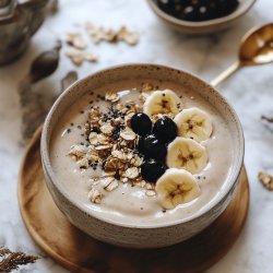 Batido de avena y plátano