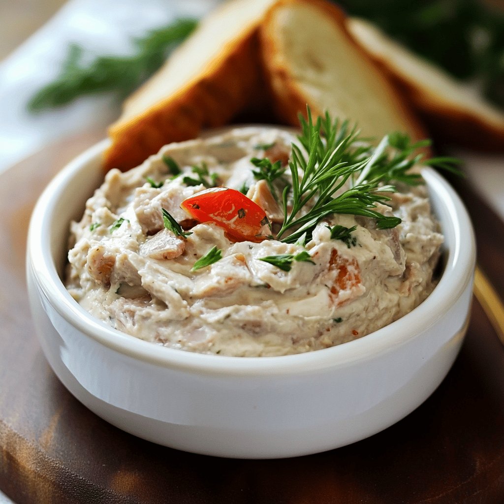 Paté de atún con queso crema