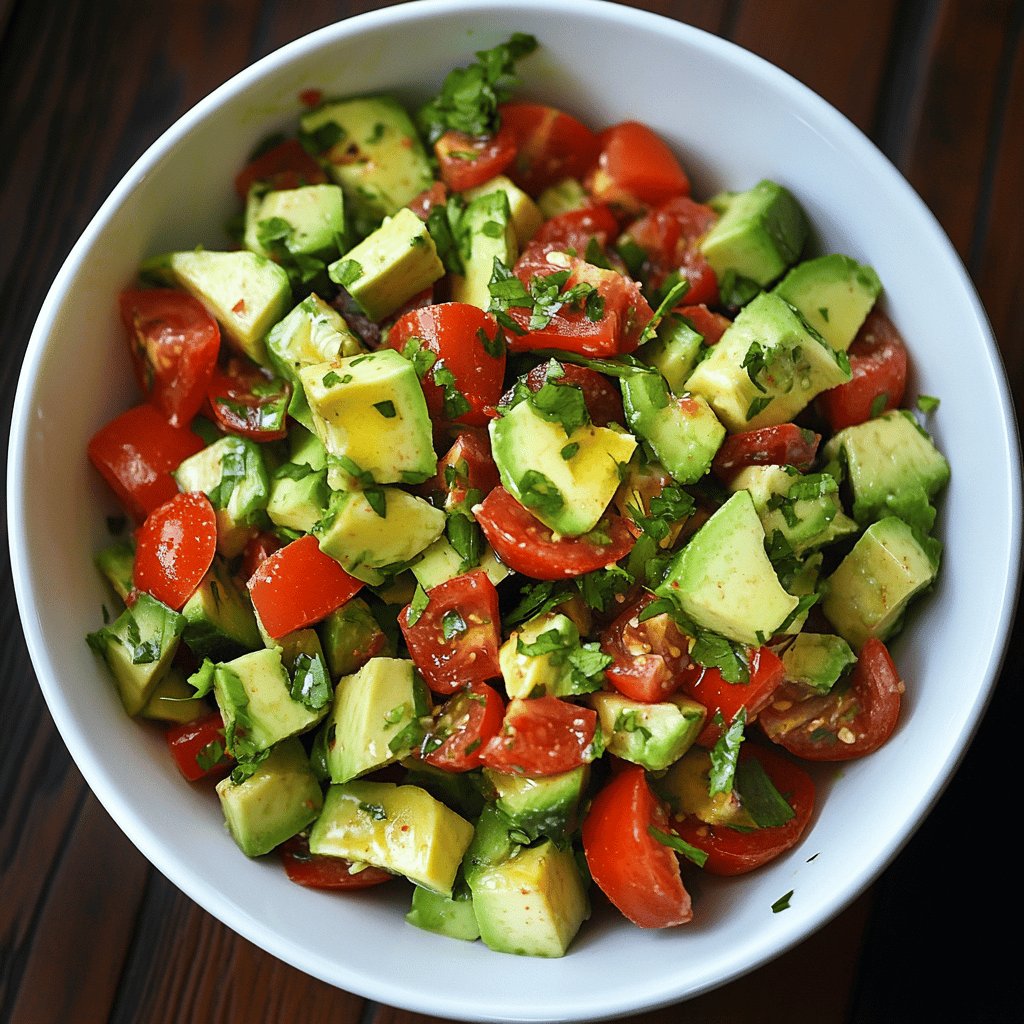 Ensalada de apio, tomate y aguacate