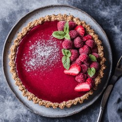 Tarta de frutillas con gelatina light