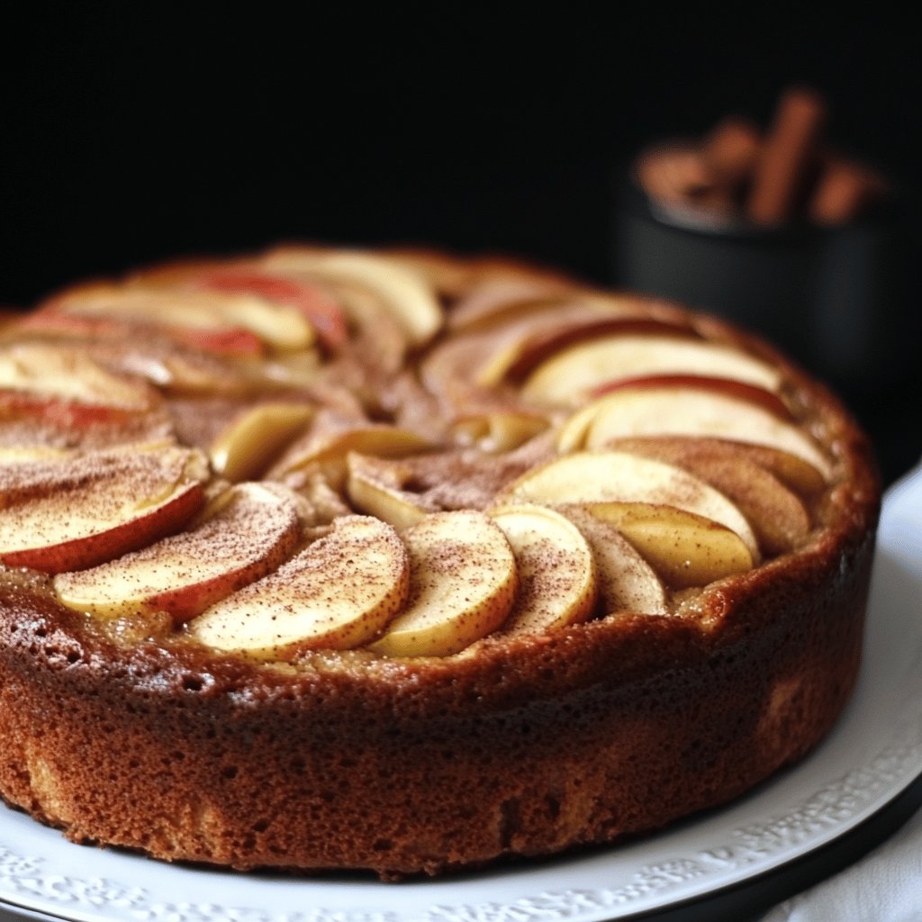 Torta de manzana y canela