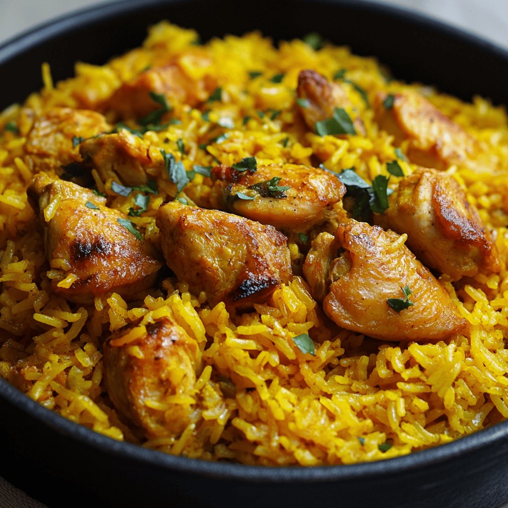 Receta de Arroz amarillo con pollo