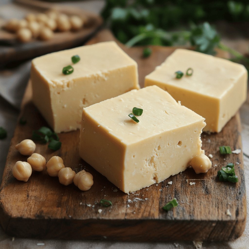 Queso Vegano de Garbanzos