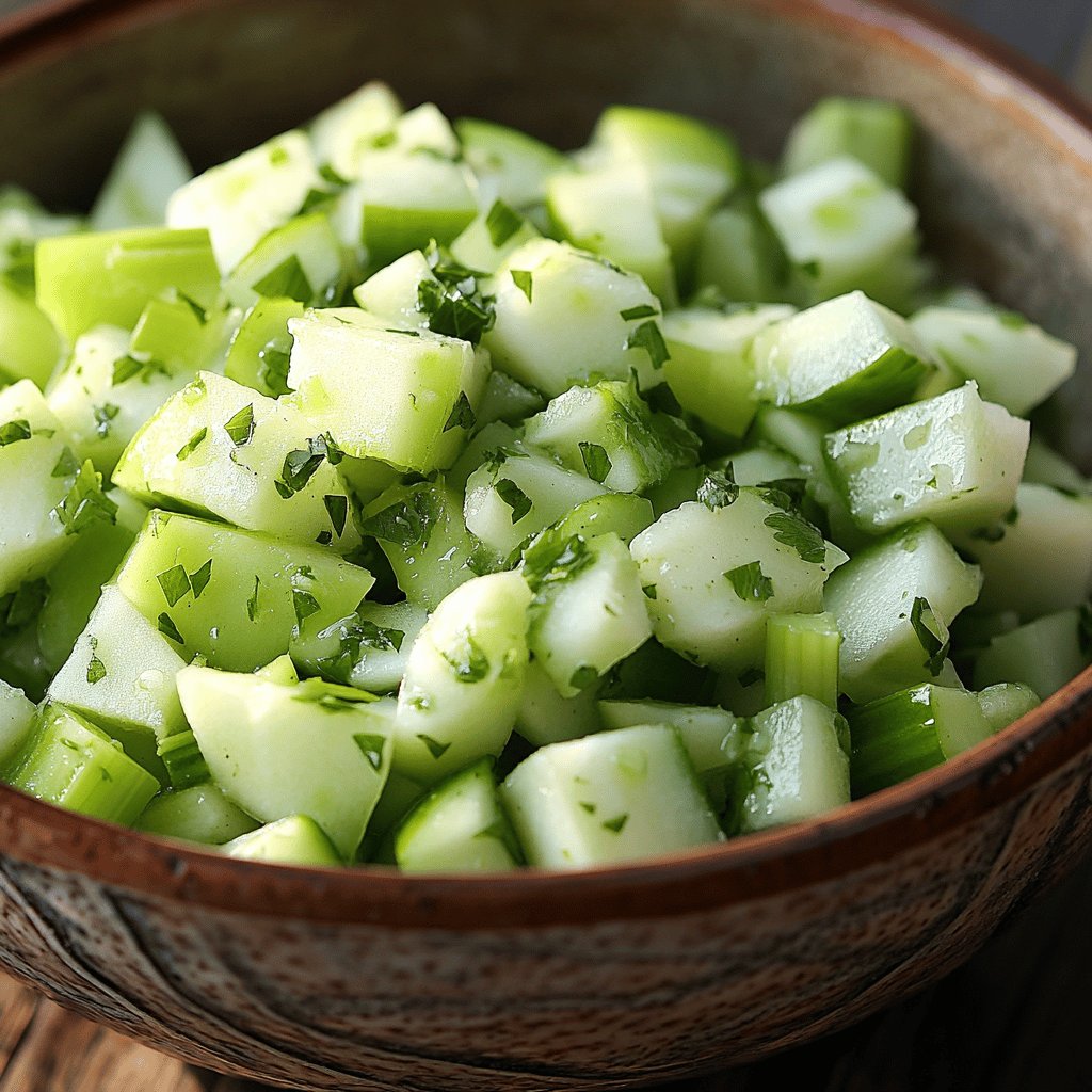 Ensalada de manzana verde y apio