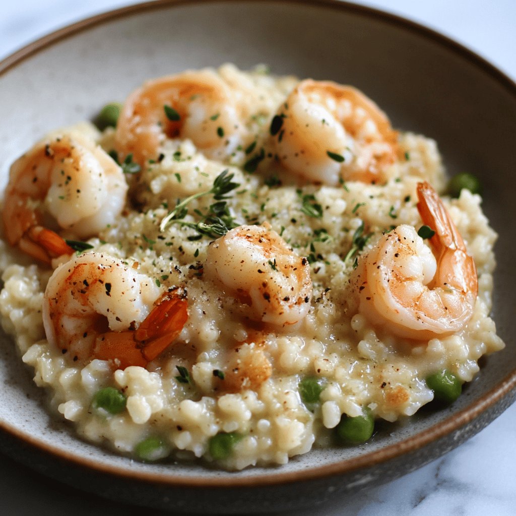 Risotto de camarones