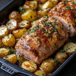 Lomo al horno con patatas