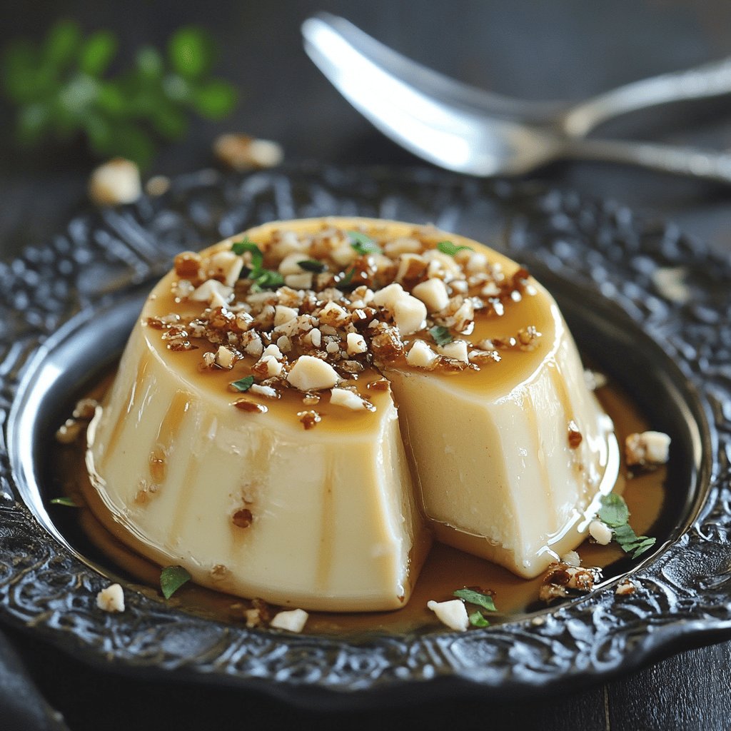 Receta de Flan de Turrón Royal