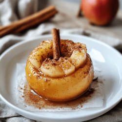 Manzana al horno con canela