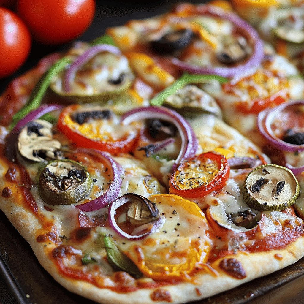 Receta de Pizza de Vegetales