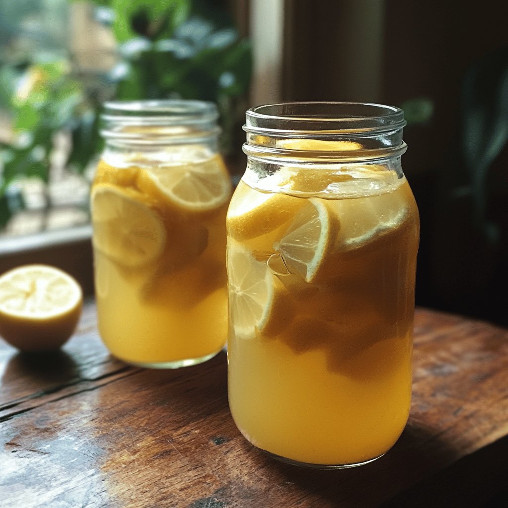 Infusión de jengibre y limón