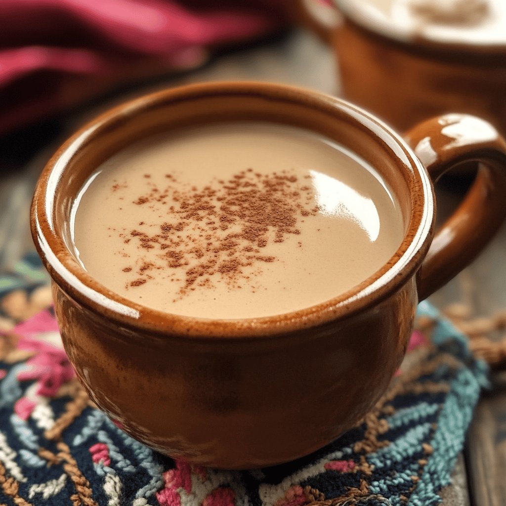 Atole de guayaba con masa