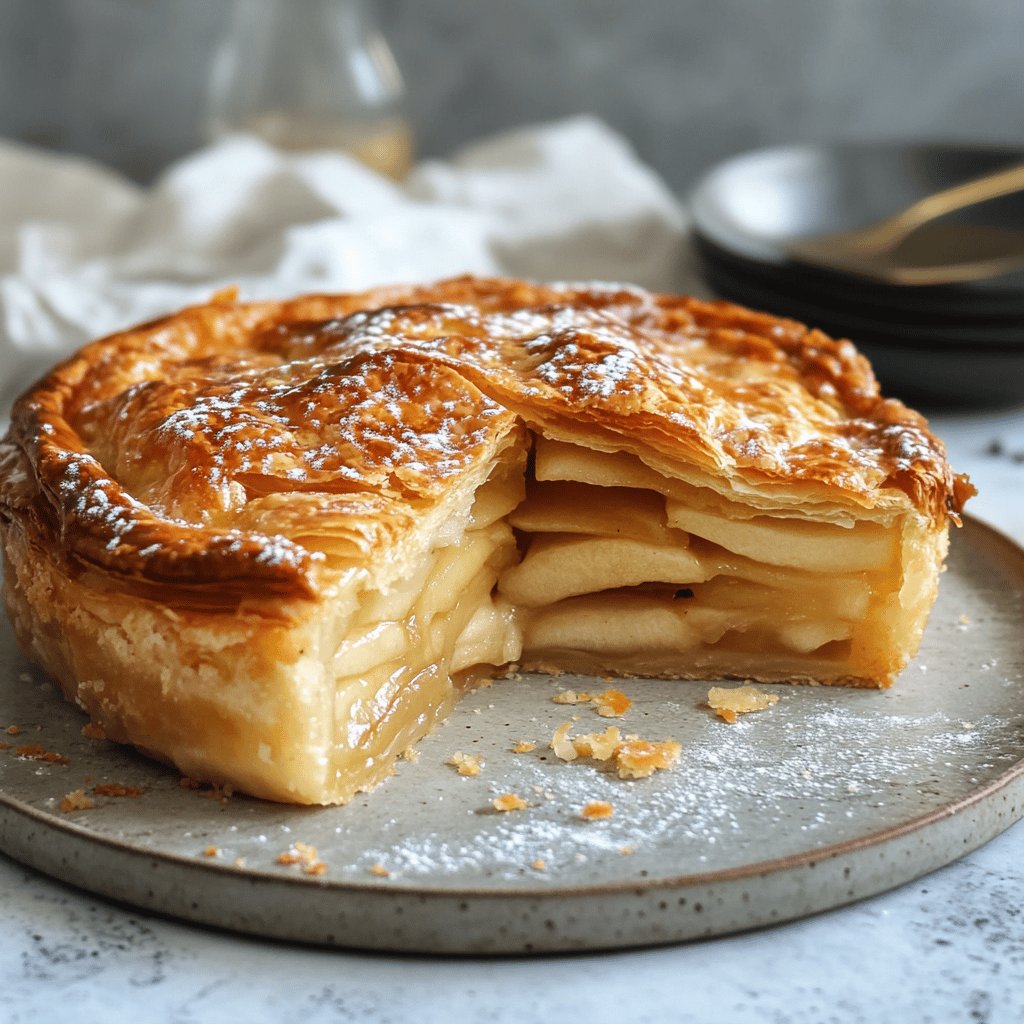 Receta de Tarta de manzana sin hojaldre