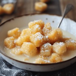 Leche frita con maicena