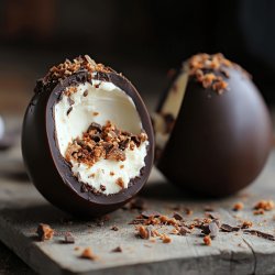 Receta de Huevos de Pascua rellenos de chocotorta