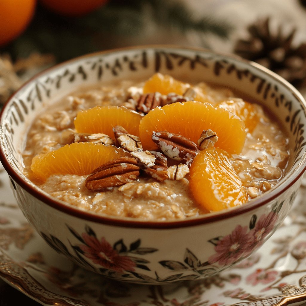 Budín de avena y mandarina