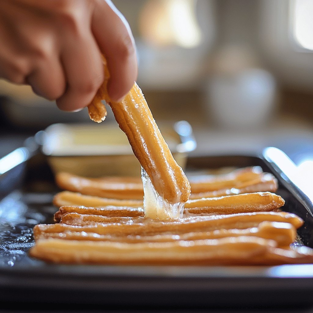 Receta de Churros caseros sin churrera