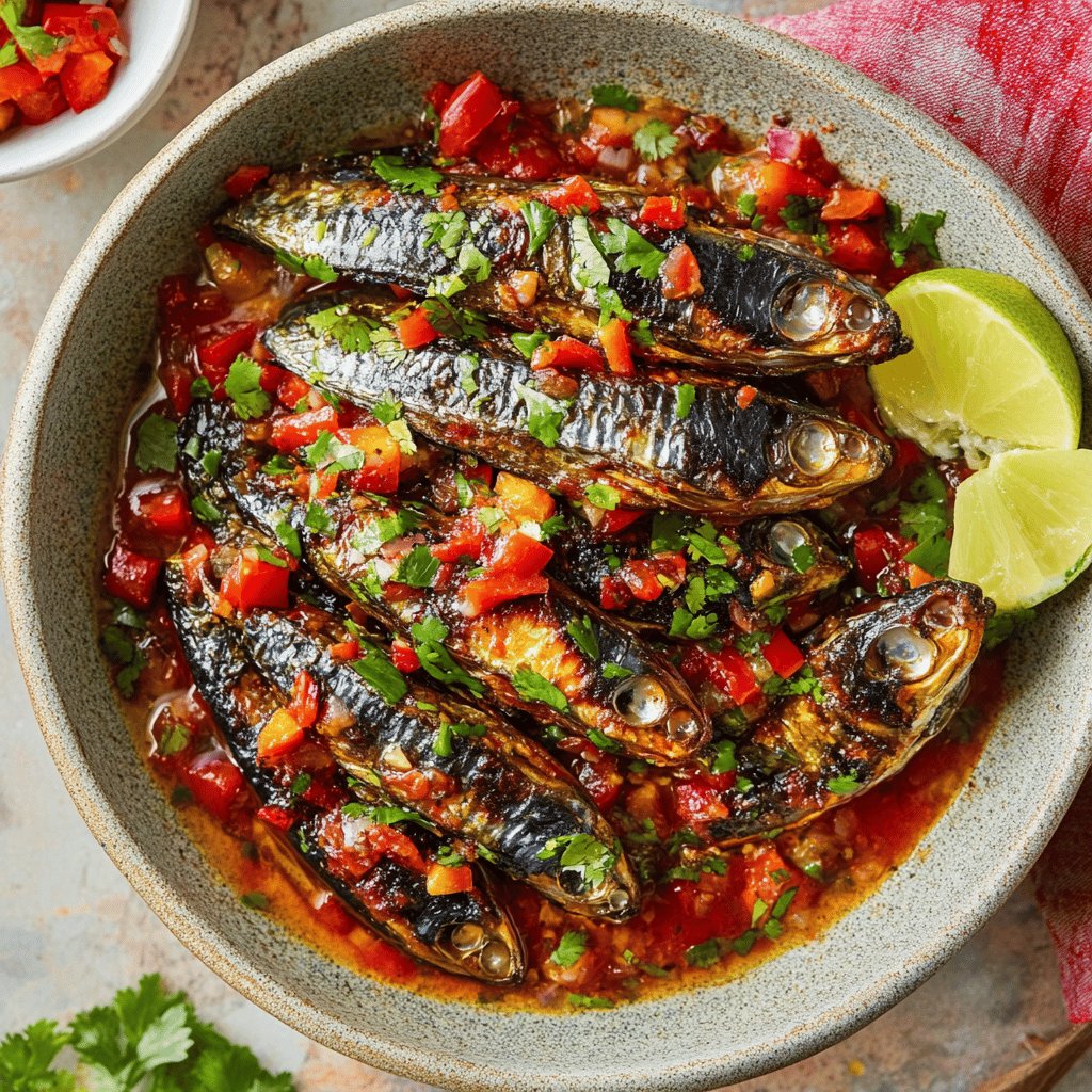 Receta de Sardinas a la mexicana