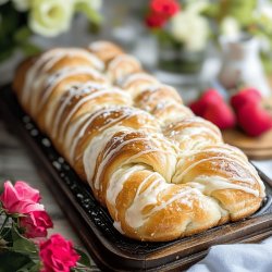 Receta de Trenza de pan dulce casero