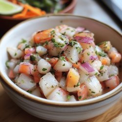 Ceviche de pescado ecuatoriano