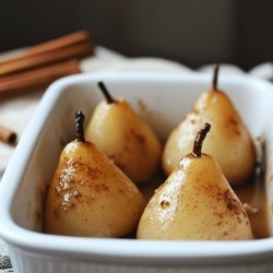 Peras al horno con canela