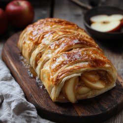 Strudel de manzana con hojaldre