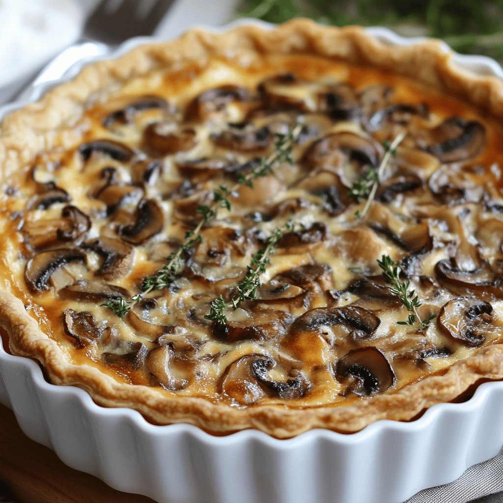 Quiche de Champiñones