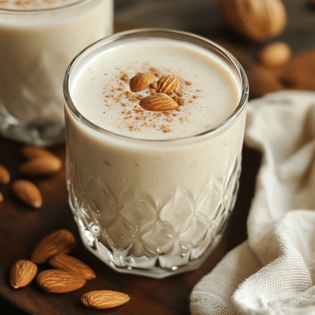 Horchata de almendras casera