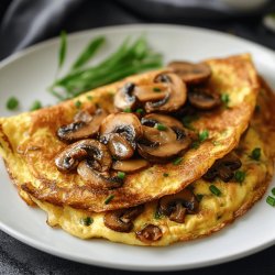 Receta de Tortilla de champiñones y cebolla