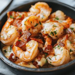 Camarones con Tocino y Queso - Receta FÁCIL