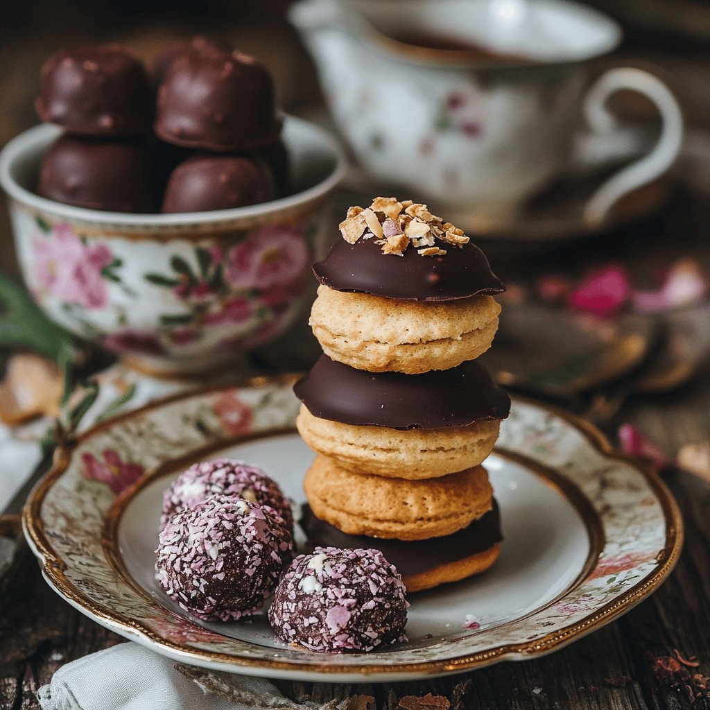 Trufas de Galleta María y Chocolate