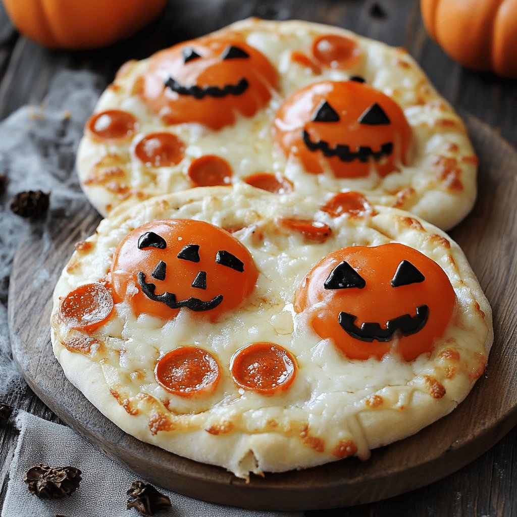 Pizzas de Halloween