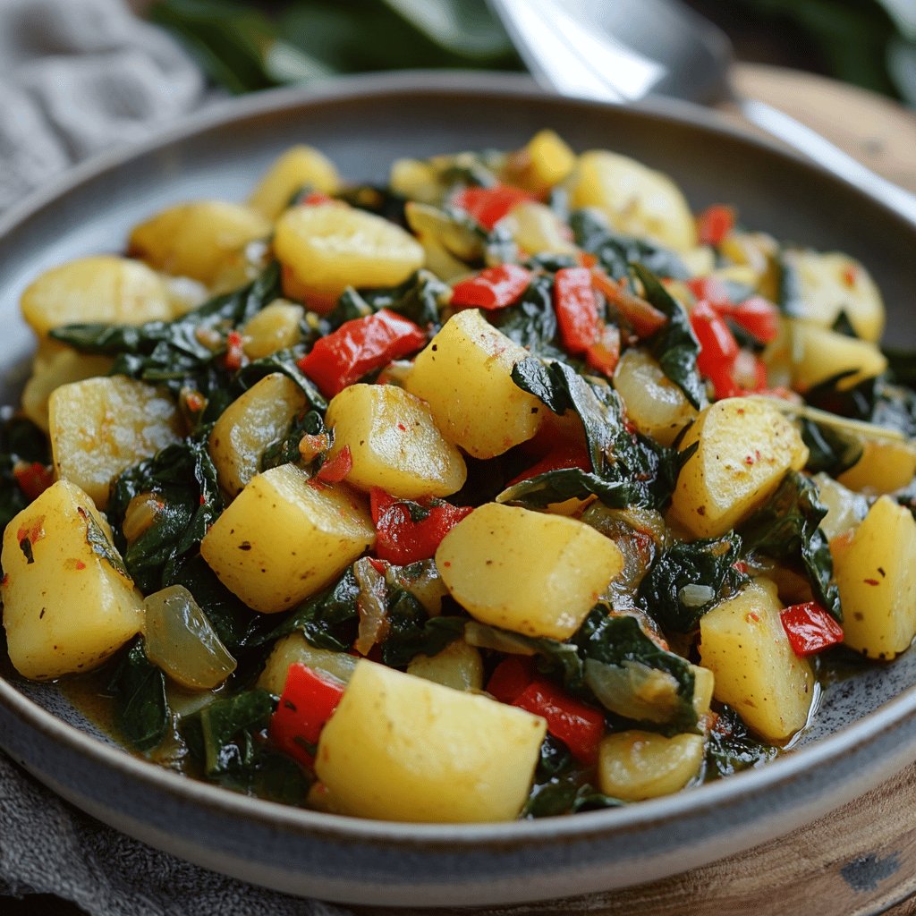 Acelgas con patatas y pimentón