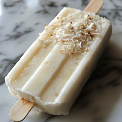 Paletas de coco cremosas y saludables